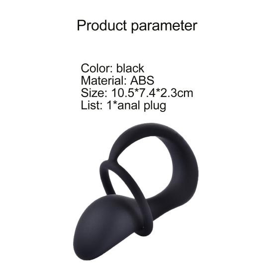 Anal Plug Eco-friendly Fine Workmanship Black Male Prostate Stimulator for Couples