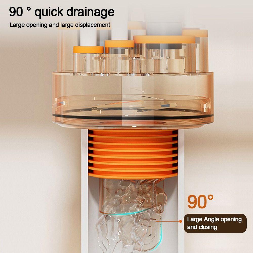 Anti odor Sink Drain Pipe Adapter Sealing Ring Multifunctional Kitchen Basin Sewer Branch 5 in 1 Dishwasher Water Pipe Connector