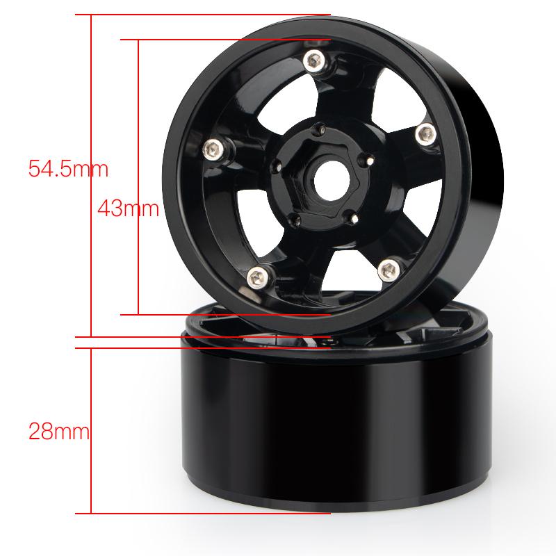 4 шт. 1,9-дюймовые литые колесные диски для 1/10 Axial 90046 Traxxas TRX-4 TRX4 D90 RC гусеничный автомобиль