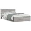 VidaXL Bed Frames with Headboard and LED Sonoma Grey 120x200 Cm 3207621