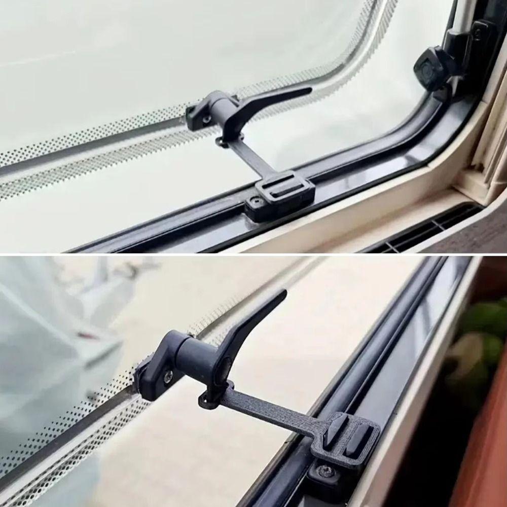Black RV Window Safety Lock PLA Window Limiter For RV Window Ventilation