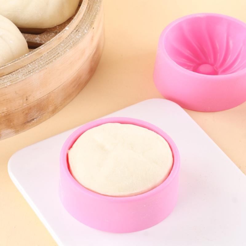 4 шт. штамп для булочек к Празднику середины осени - Традиционная китайская форма для булочек, пресс для пельменей, приспособление для димсамов, пластиковая форма для сяолунбао