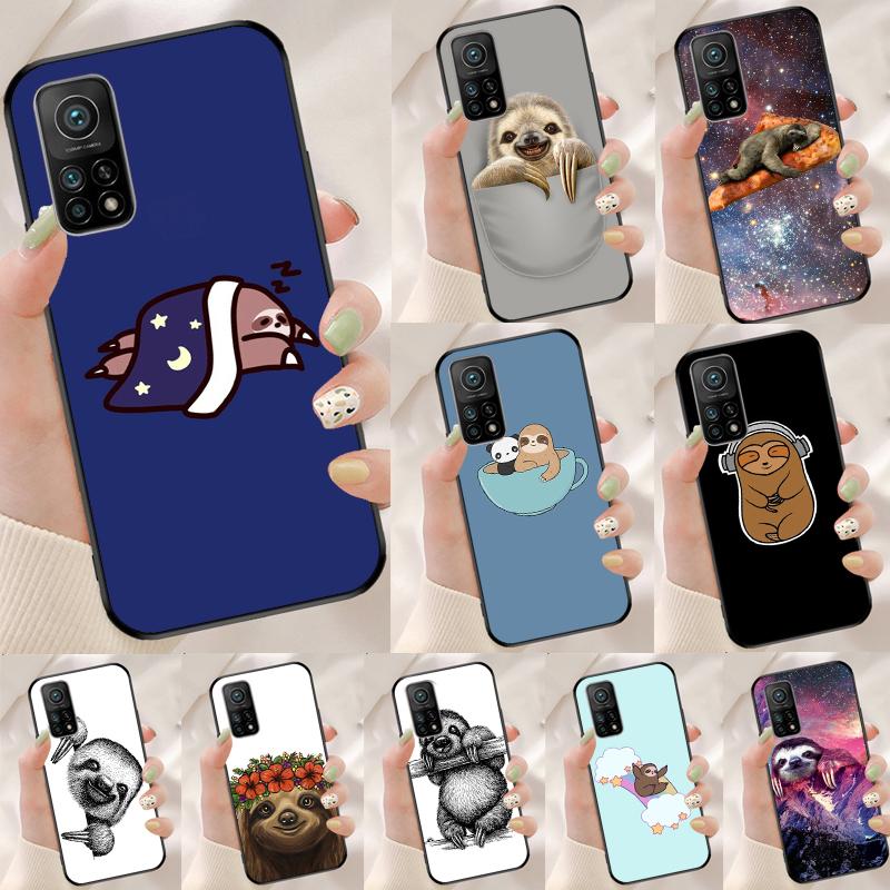 Kawaii Cute Sloth Face Cover For Xiaomi 15 Ultra 13 14 11T 12T 13T 14T Pro POCO X7 Pro X3 X5 X6 M6 F5 F6 Pro Case