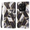 Leather Case for Xiaomi Redmi Note 14 Pro 5G/14 Pro+ 5G/Poco X7 5G Lacquered Marble Pattern Phone Cover