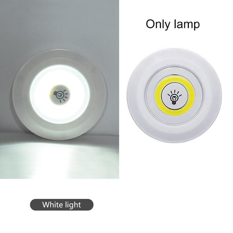 Суперяркая и регулируемая беспроводная кнопка дистанционного управления COB, энергосберегающий ночник для спальни, шкафа, светодиодная подсветка кухонного шкафа