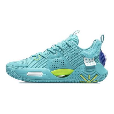 Баскетбольные кроссовки Li Ning All City 9 V1.5 из искусственной кожи, износостойкие, дышащие, с низким верхом, мужские, цвет Ocean-Blue ABAR015-7