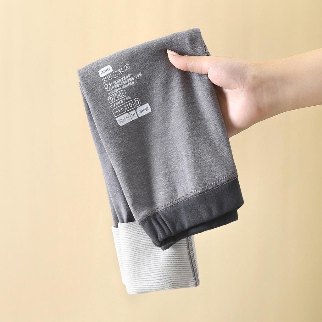Children's Wool-Silk Thermal Pants - Thick, Boneless Design for Autumn/Winter, Unisex School Uniform Base Layer
