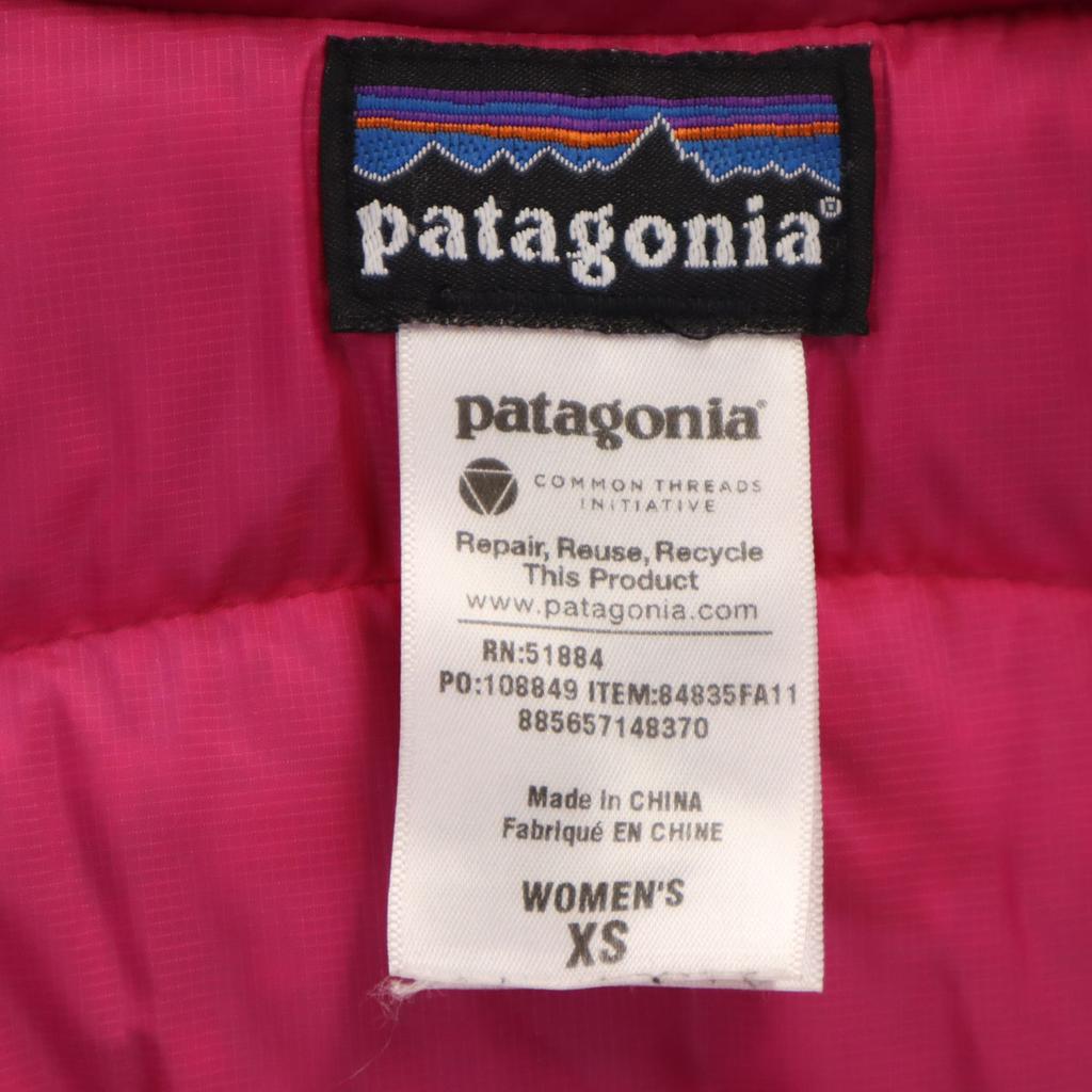 Patagonia Down Jacket XS Pink 84835FA11 Outdoor Storage Bag Included Women Used