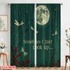 2pcs 2D flat printing Curtain Dragonfly Moon Night Sky Fabric Without Electricity All Season Party & Holiday Decor for Indoor