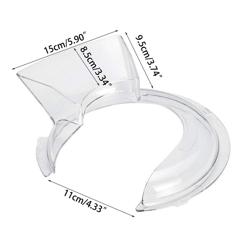 Сменный защитный кожух для миксера, прочный кожух из PCTG, материал PCTG, идеально подходит для защиты от брызг и проливаний