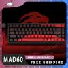 MADLIONS Mad60 Mad68 HE Механическая клавиатура Магнитный переключатель Madcatz Mad60he Проводная игровая клавиатура Rapid Trigger Custom Keyboard