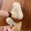 Маленькие уродливые милые туфли с большой головой, женские новые туфли с толстой подошвой, увеличивающие рост, на липучках, универсальные туфли для скейтбординга, белые туфли знаменитостей из Интернета