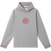 STONE ISLAND Ss25 Год Змеи Лимитированная Серия Толстовка С Круглым Логотипом Вышивка Свободная Повседневная Толстовка Унисекс Серый K1S456100002S0124V0060