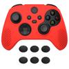 EXtremeRate PlayVital 3D Шипованный Силиконовый Чехол-Кожа с 6 Черными Накладками на Стикеры для Геймпада Xbox Series, Мягкий Резиновый Защитный Чехол для Беспроводного Геймпада Xbox Core