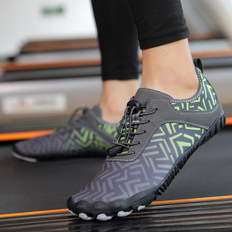 Модные мужские водные туфли для босиком, удобные пляжные туфли, быстросохнущие, дышащие спортивные сандалии для пешего туризма, обувь для тренировок на открытом воздухе, пара 36-46