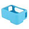 Soft Silicone Protective Case Cover Safety Wrist Lanyard with Camera Lens Cap for GoPro 9Blue