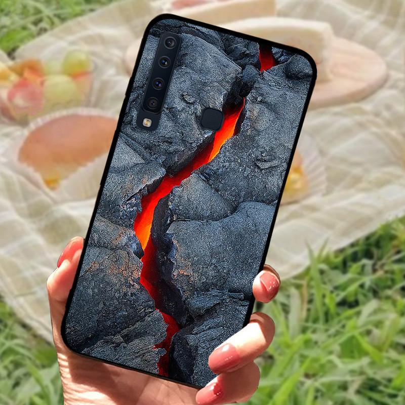 Для Samsung A9 2018 Чехол-крышка A7 2018 Силиконовый Мягкий Мраморный Черный Бампер Funda Coque для Samsung Galaxy A7 A9 2018 Защитный