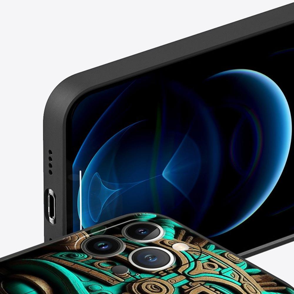 Vintage Totem Painting Phone Case Cover for iPhone 17 16 15 14 13 12 11 Pro Max 17 Air Plus Shockproof Soft TPU Shell Fundas Bag