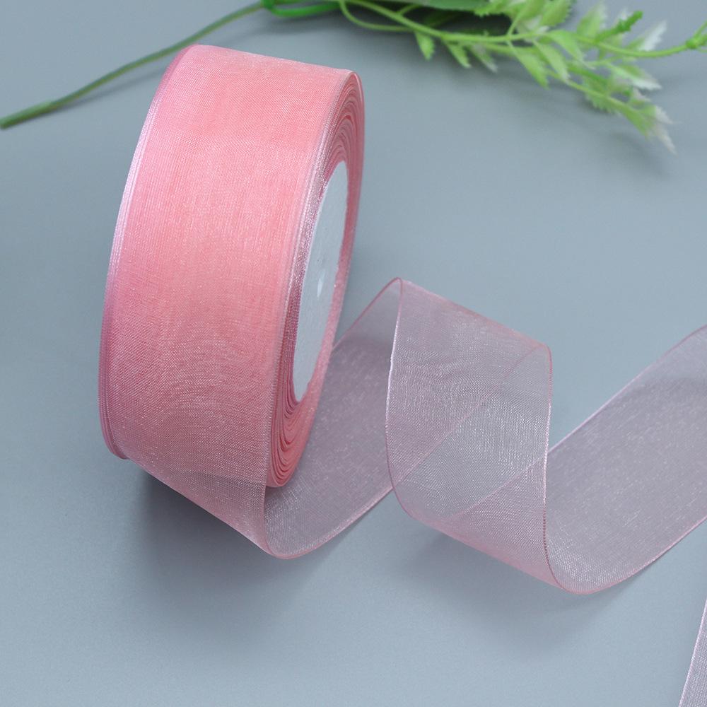 3.8/4 см прозрачная лента из органзы Snow для упаковки рождественских подарков