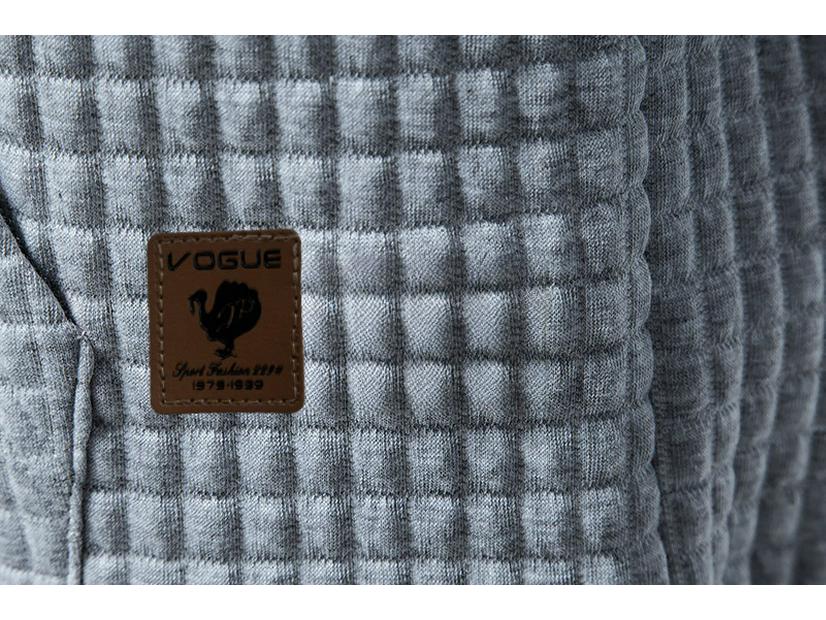 Мужской повседневный клетчатый стеганый жаккардовый хлопковый худи-пуловер с капюшоном, Европа 2024