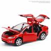 High Simulation 1:32 Tesla MODEL X 90 Alloy Car Model Diecasts Toy Vehicles Toy Cars Boy Toys Pull Back Flashing Sound Kid Gifts