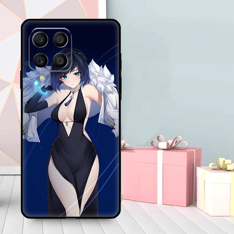 Чехол Yelan Genshin Impact для Samsung Galaxy M16 M31 M21 M13 M33 M53 M15 M35 M55 M36 M56 M12 M32 M52 M14 M34 M54