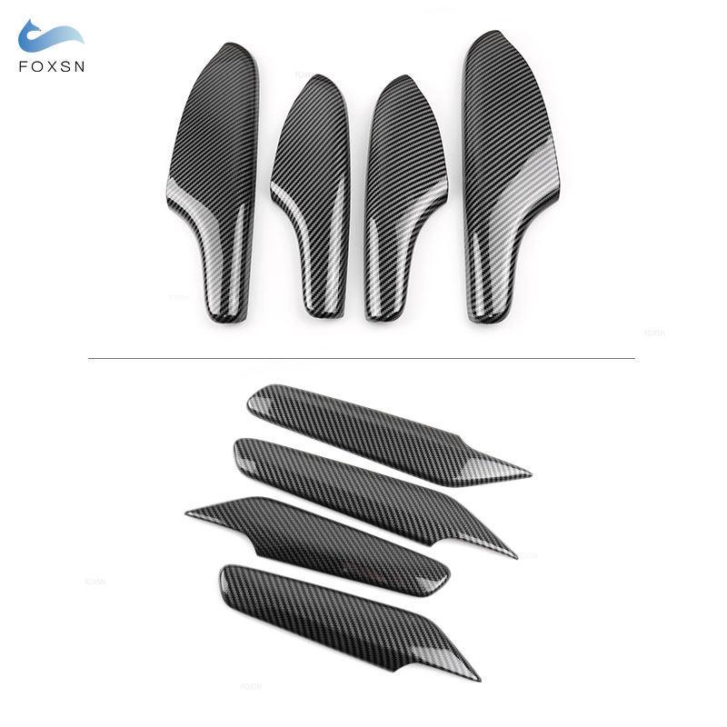 For Honda Civic 11th  ABS Carbon Fiber Texture Car Interior Window Control Side Panel Door Armrest Cover Protective Trim