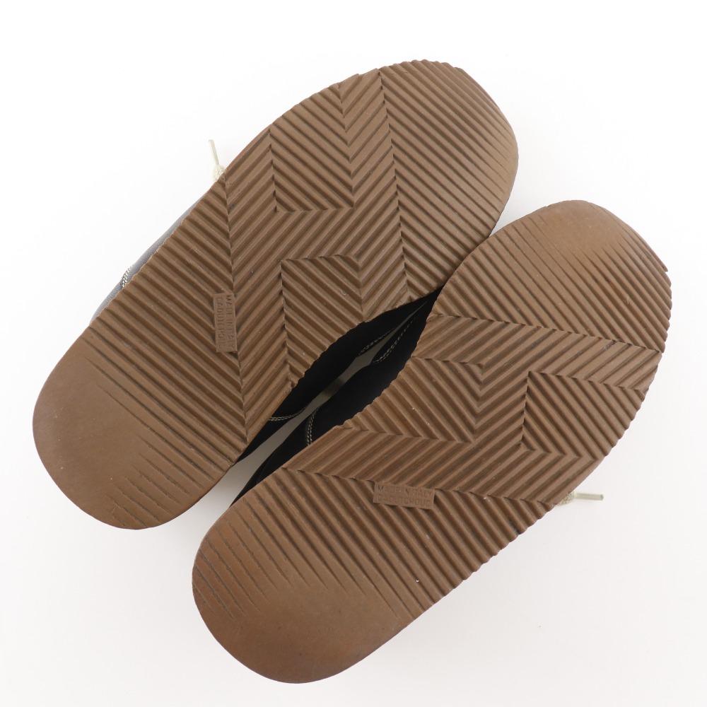 HERMES quick sneakers H logo black leather Women Used