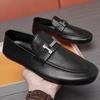 Маленькая кожаная обувь Весенняя и осенняя кожаная обувь Низкие ленивые туфли Туфли-мокасины