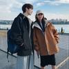 New Solid Color Jacket for Men and Women, Hooded and Loose Korean Fashion Couple Jacket