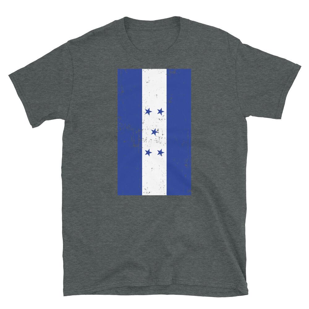 Honduras Central America Tegucigalpa Distressed Flag Short-Sleeve Unisex T-Shirt
