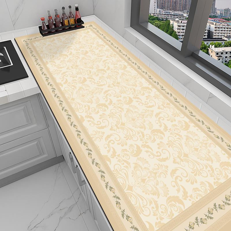 Washable, no-wash kitchen countertop protector, waterproof, oil-proof, heat-insulating, simple table mat, non-slip mat