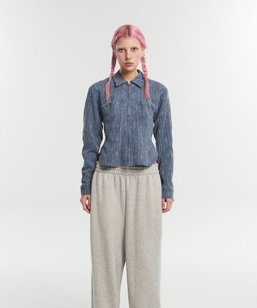 Itzavibe Corset Short Jacket - Blue