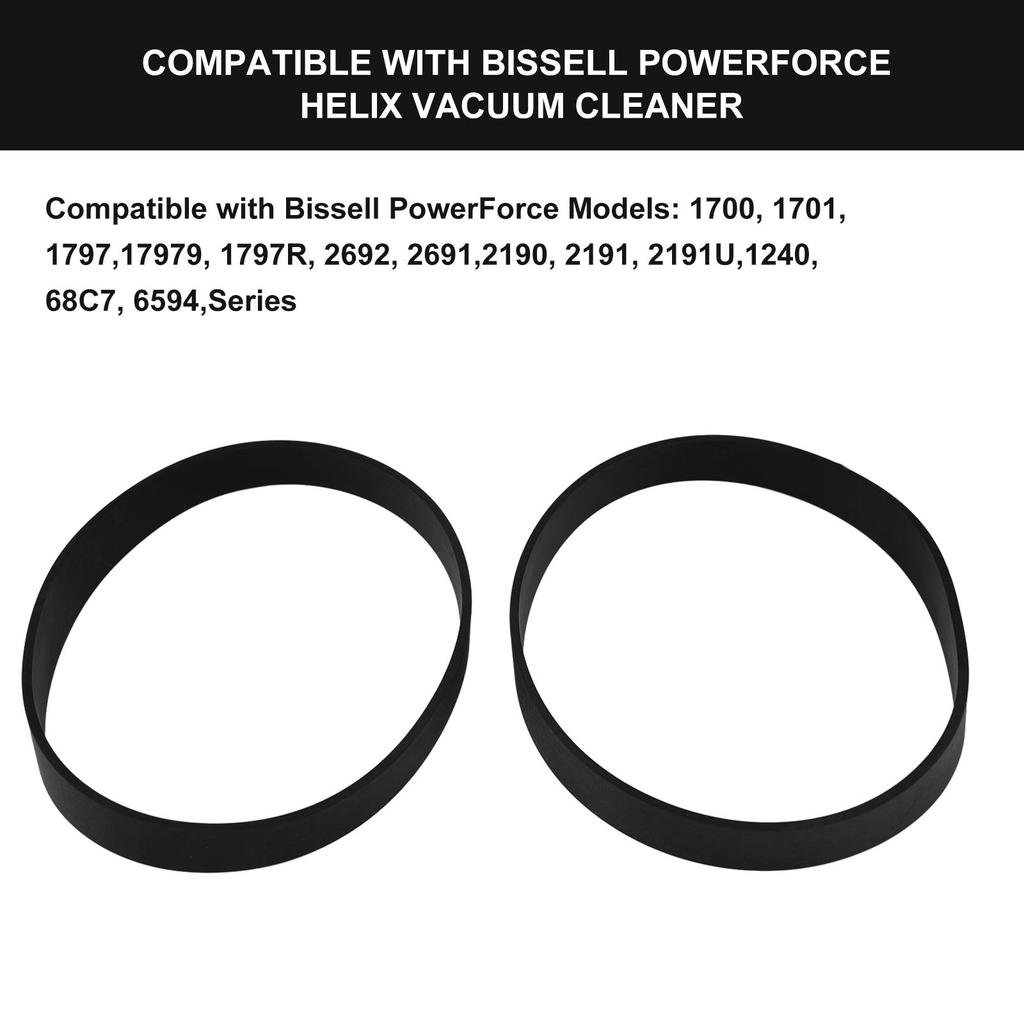 2190H 1700 Belts 2191U 2PCS For Bissell Replacement Belt