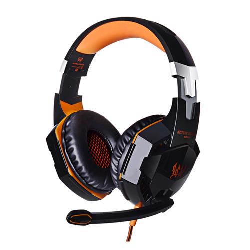 Стерео игровая гарнитура Casque Kotion EACH G2000 Лучшая компьютерная игровая гарнитура с тяжелыми басами для игроков на ПК с микрофоном и светодиодной подсветкой