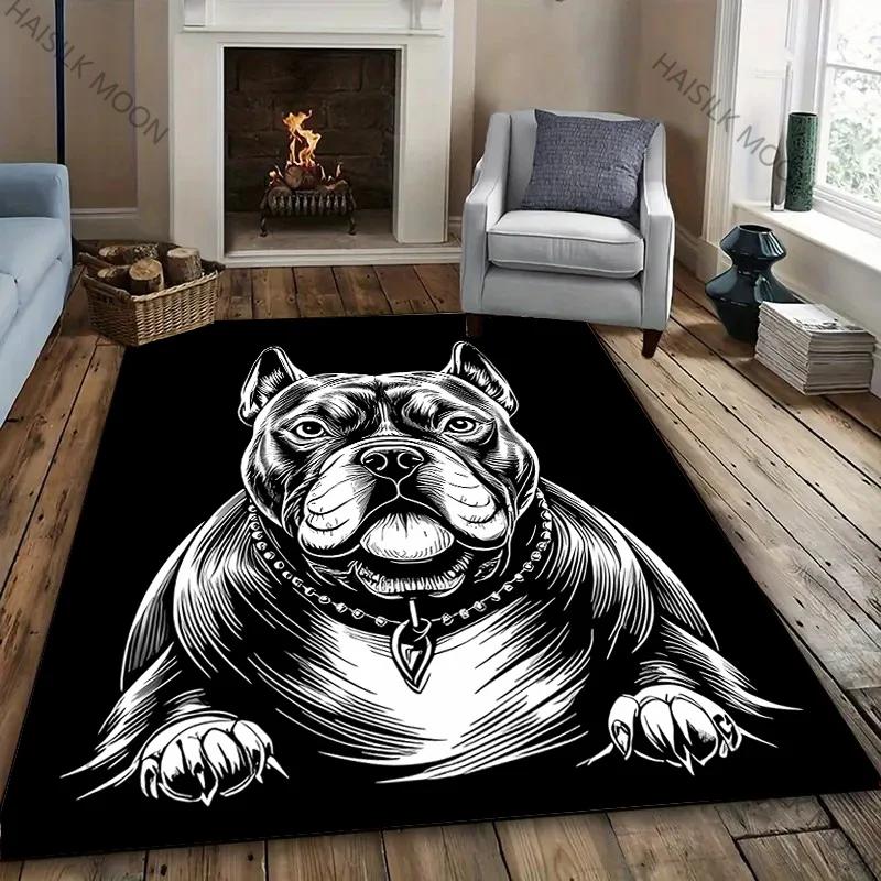 Новый ковер с принтом собаки Американский Булли АПБТ Питбуль! Противоскользящая Звукоизоляция, Коврик для Входной Двери в Гостиную Спальню, Ковер для Дивана