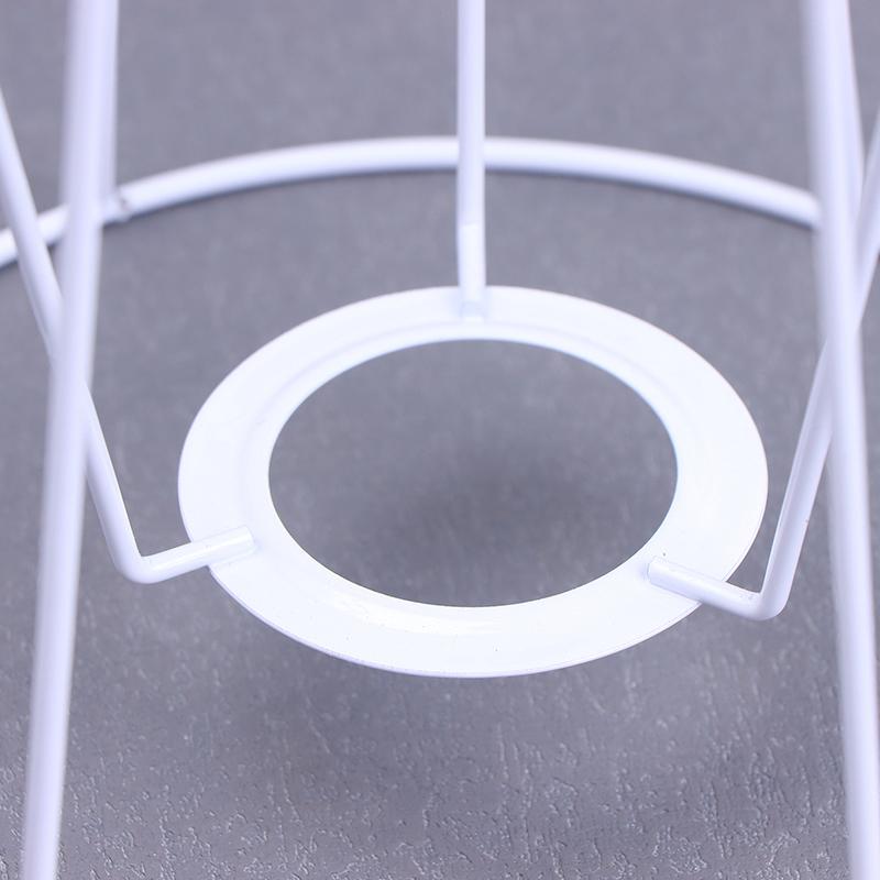 Лампа абажур проволочный каркас защитное кольцо своими руками держатель для лампы подвесной барабан металлический столик винтажный чехол круглый потолочный утюг