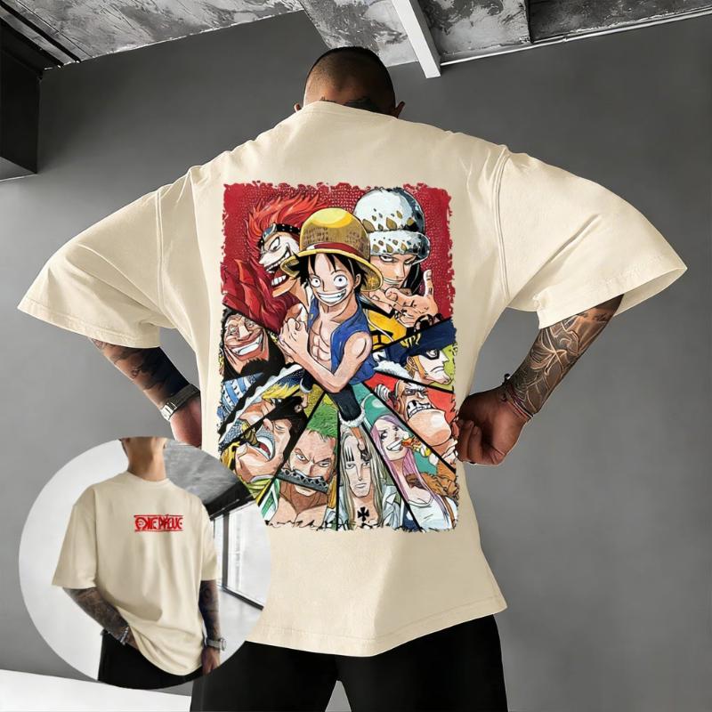 Футболка с принтом аниме One Piece Луффи для мужчин и женщин, мультяшная графическая футболка, повседневные хлопковые топы, уличная одежда, кавайная, для косплея, одежда Y2k, лето 2026