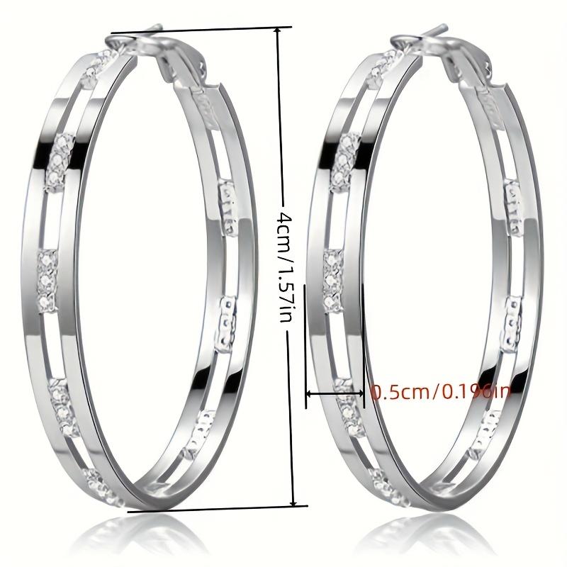 Модные серьги-кольца большого размера для девочек Цвет/Золотистый цвет Современный дизайн Заявление Женские серьги-кольца Ювелирные изделия Оптом