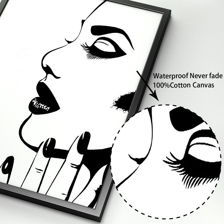 Модная женская форма ногтей в форме руки, настенная живопись, холст, живопись, техника для ногтей, подарки, скандинавский постер, настенные панно для декора салона красоты