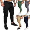 Comfortable Mens Urban Fashion Slim Fit Cargo Jogger Pants In Solid Colors For Casual Occasions