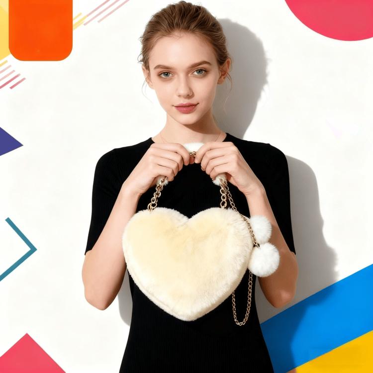 Сумка через плечо на молнии в форме сердца