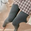 Женские флисовые леггинсы в вертикальную полоску в осенне-зимнем стиле для верхней одежды, теплые и удобные для ношения с цельными леггинсами