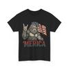 Бигфут Мерика Рок Американский флаг Патриотичный США 4 июля Футболка