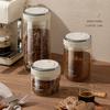 500/1100/1700 Coffee Beans Vacuum Sealed Tank Glass Food Storage Jars with CO2 Valve Household Moisture-proof Airtight Container