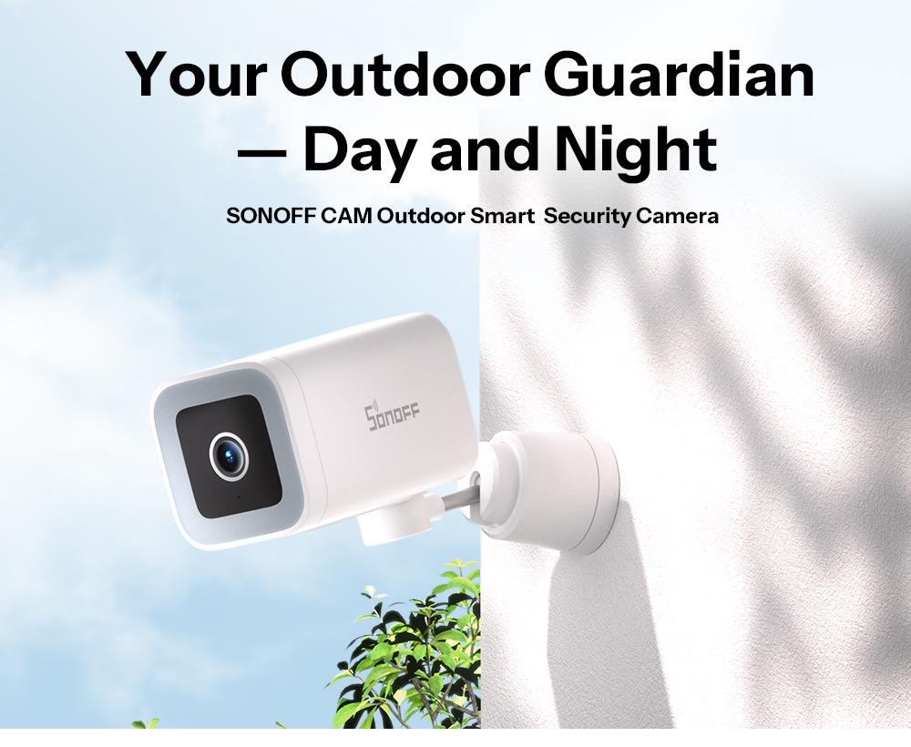 SONOFF CAM-B1P Bullet Camera: 2K HD, Outdoor, Waterproof, WiFi, eWeLink Compatible.