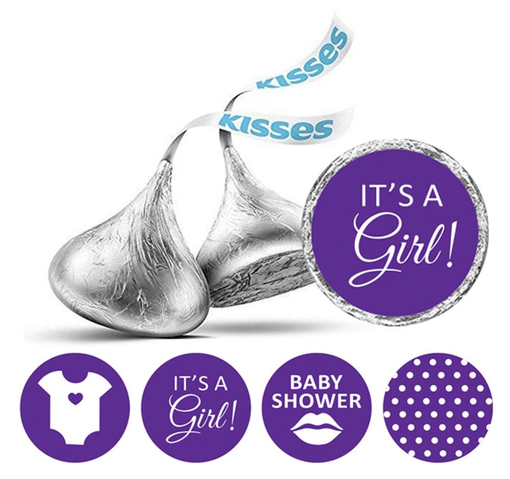 Сувенир Darling Souvenir arling 190 шт. Наклейки It's A Girl Поцелуи Праздничный подарок Конфеты