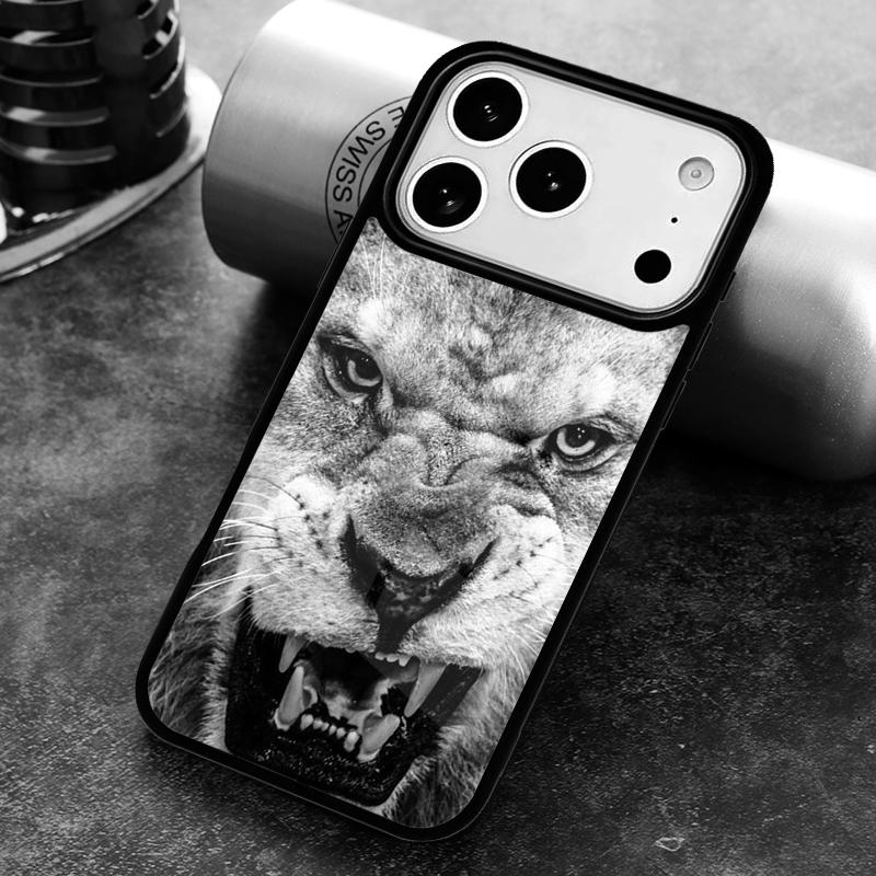 Чехол для телефона «Рычащий Король Лев» для iPhone 17 16 15 Pro Max Air 14 13 12 11 Plus Ударопрочный чехол