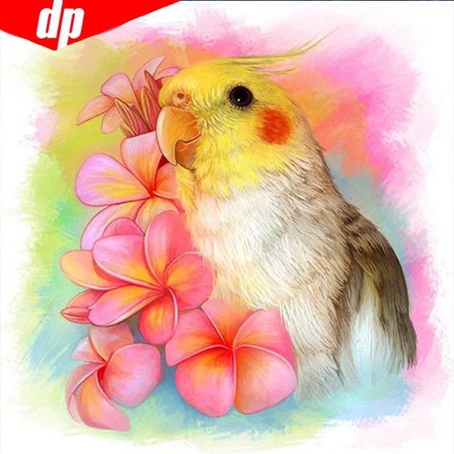 5D DIY Full Round Animal Bird Diamond Painting Embroidery Diamond Mosaic Picture