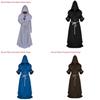 Средневековый Костюм Монаха Волшебника Жреца Комплект с Мантией и Шалью Для Косплей Мероприятий и Хэллоуина